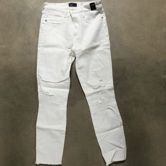 Abercrombie & Fitch Denim - Abercrombie white jeans